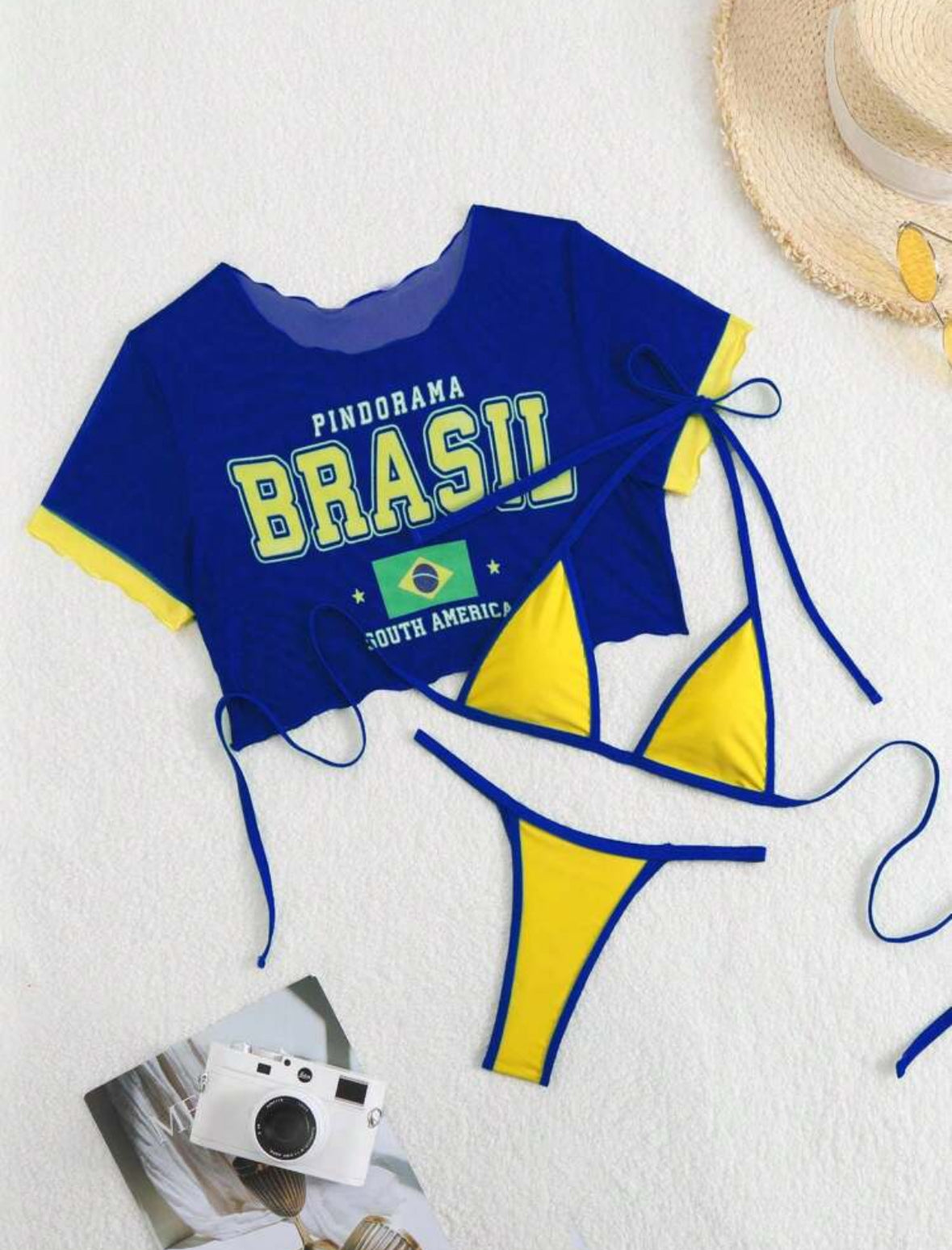 Beachwear | Bikini Carnaval Cropped – Fantasia Tropicale