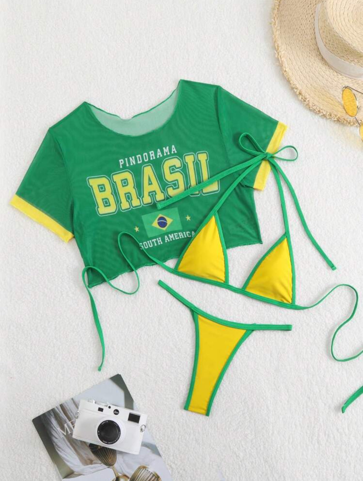 Beachwear | Bikini Carnaval Cropped – Fantasia Tropicale