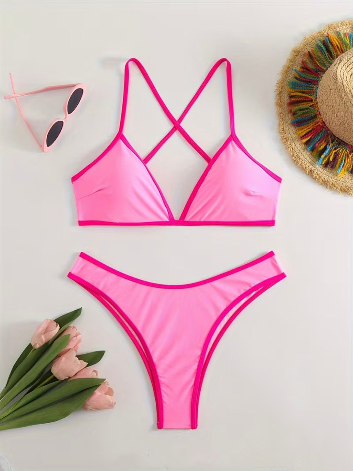 Beachwear | Bikini Pitaya – Rosa Tropicale